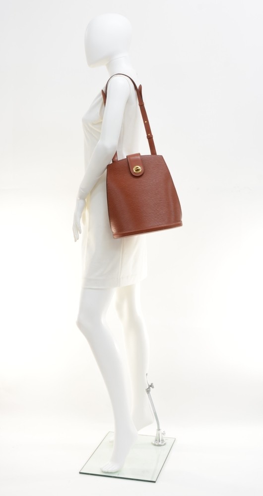 Louis Vuitton Epi Brown Leather Cluny Bag