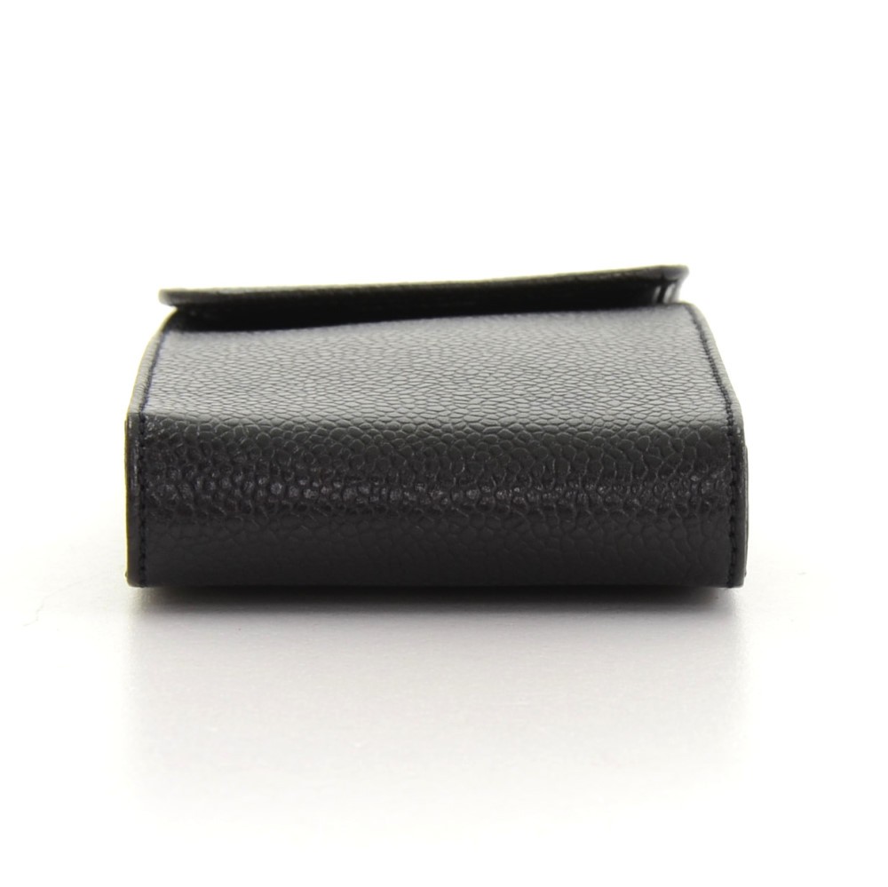 Chanel Black Caviar 'CC' Cigarette Case Q6A0OM0FKB006