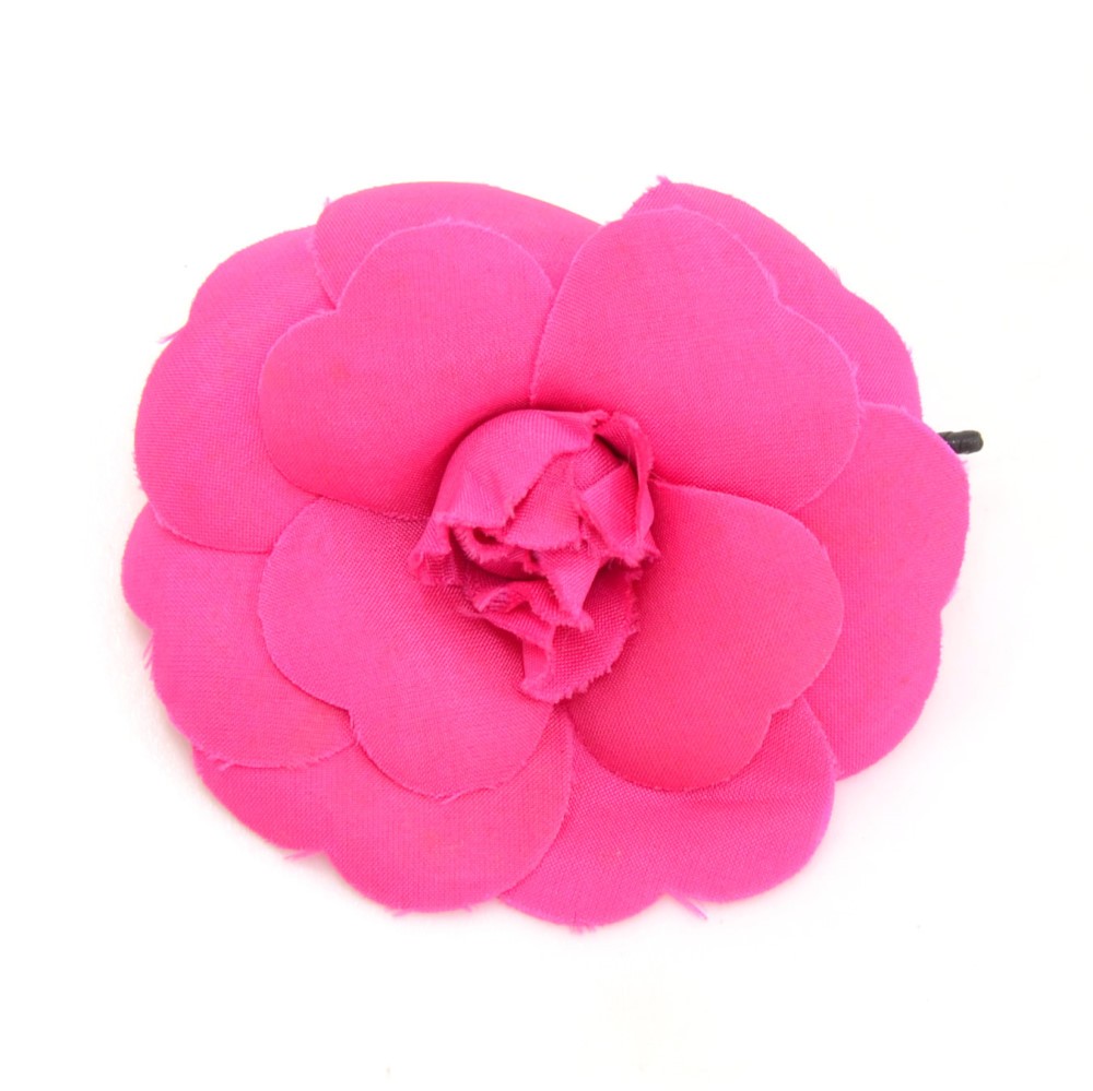 Chanel Pink and Purple Camellia Brooch New With Tags In Original Box – Modig