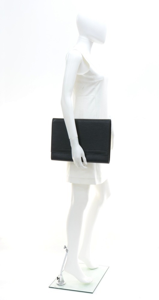 Louis Vuitton // Black Epi Leather Envelope Pouch – VSP Consignment