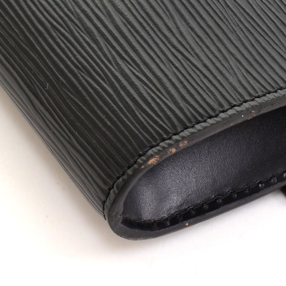 Louis Vuitton Black Epi Leather Invitation Envelope Clutch, myGemma