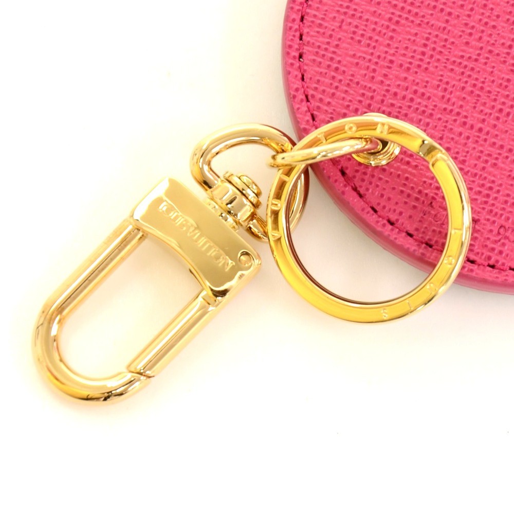 Authentic New Louis Vuitton Illustre Posies monogram Bag Charm Keychain NEW