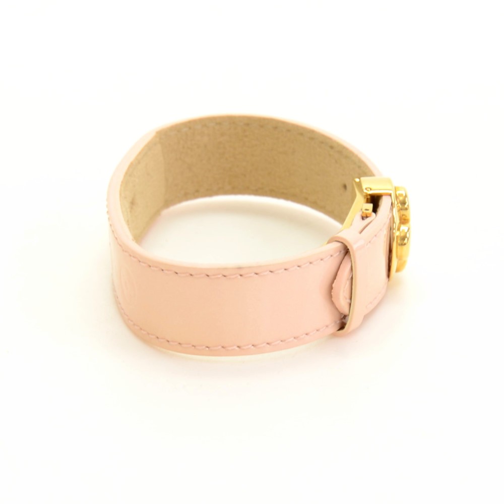 Leather bracelet Louis Vuitton Pink in Leather - 30818278