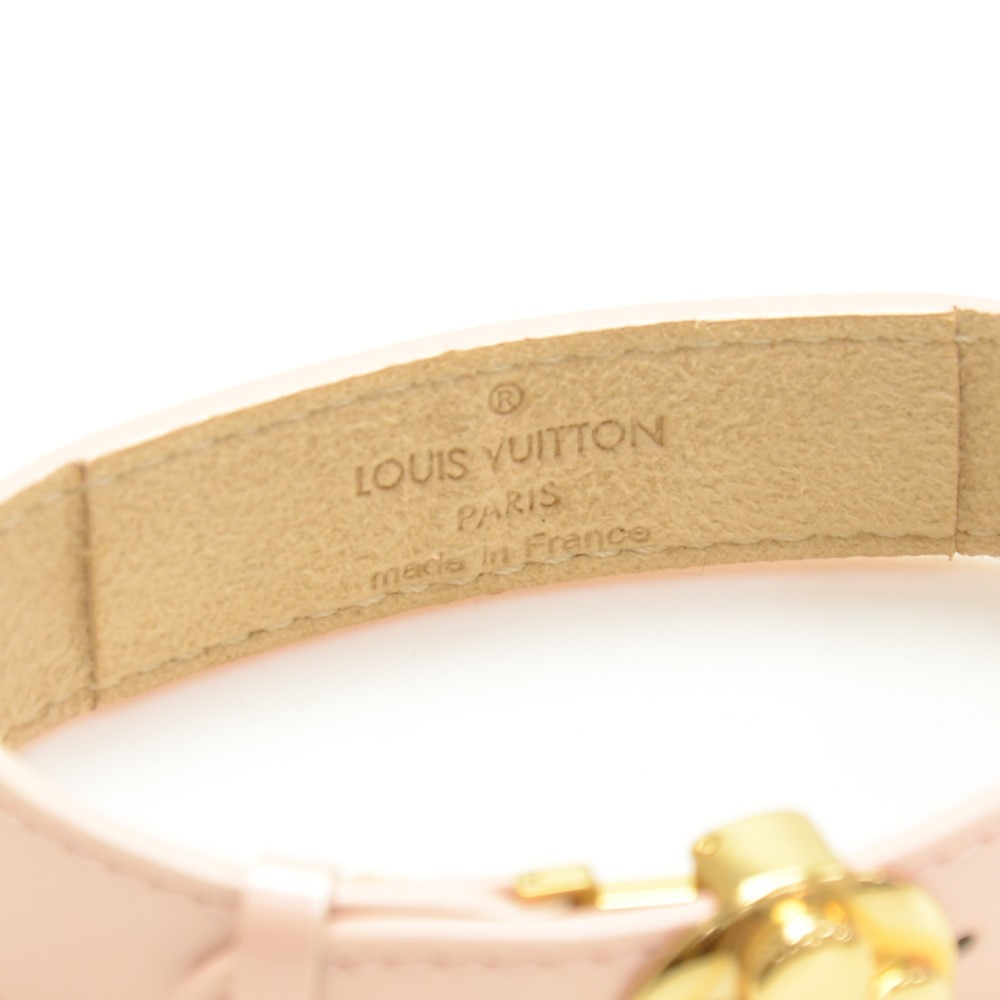Leather bracelet Louis Vuitton Pink in Leather - 22180802