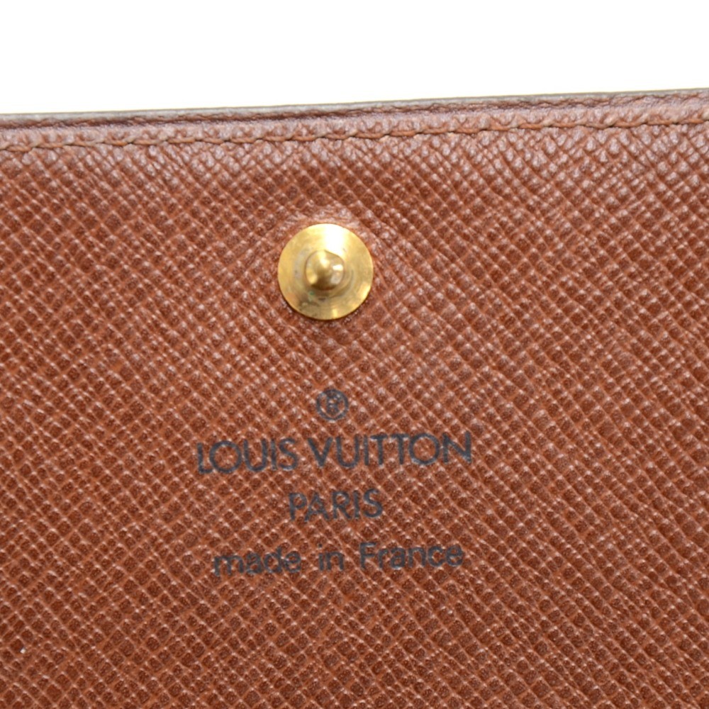 VINTAGE LOUIS VUITTON WALLET IN MONOGRAM CANVAS PORTE MONNAIE WALLET Brown  Leather ref.888327 - Joli Closet