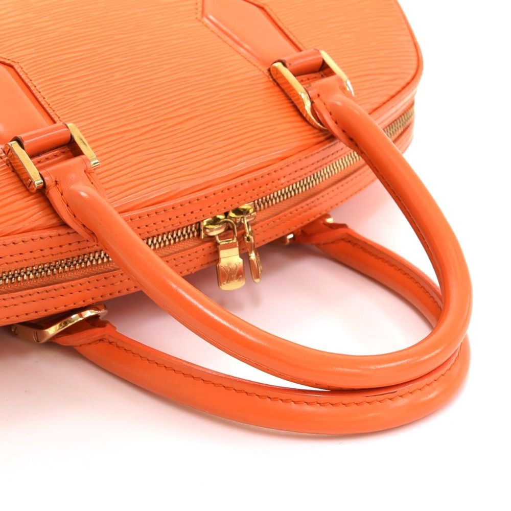Louis Vuitton LV Jasmin Orange Handbag EPI Leather Bag M5208H - EXCELLENT