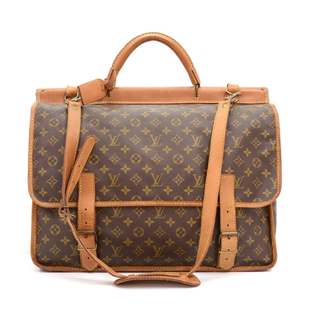 Vintage LOUIS VUITTON Sac Chasse Bag Luggage Tote Suitcase Keepall