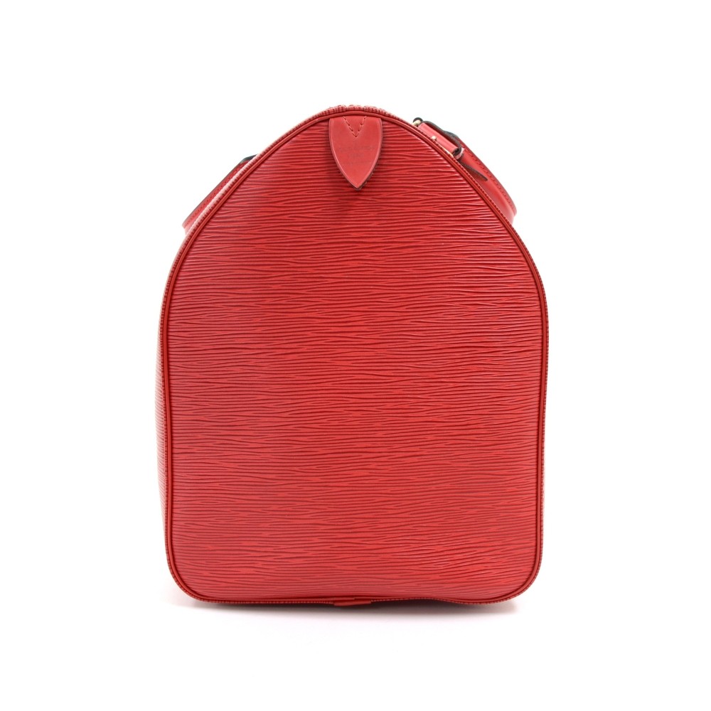 Louis Vuitton Keepall 50 Bag - Red Epi Leather – PROVENANCE