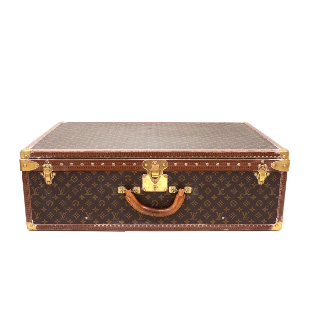 Louis Vuitton Vintage Monogram Alzer 80 English Trunk - Brown Trunks &  Steamers, Luggage - LOU807472