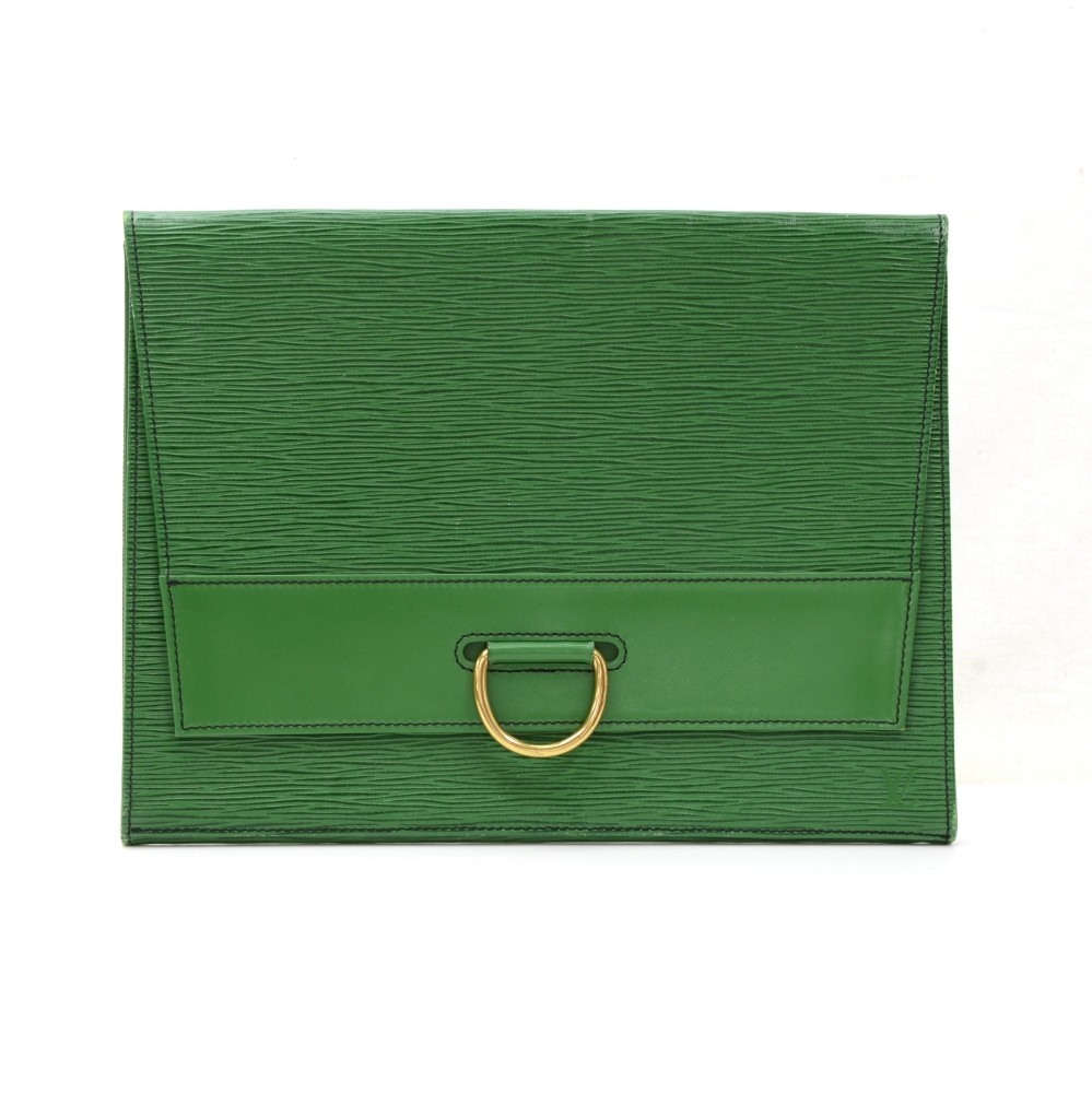 Louis Vuitton Pre-owned Women's Leather Clutch Bag - Green - One Size