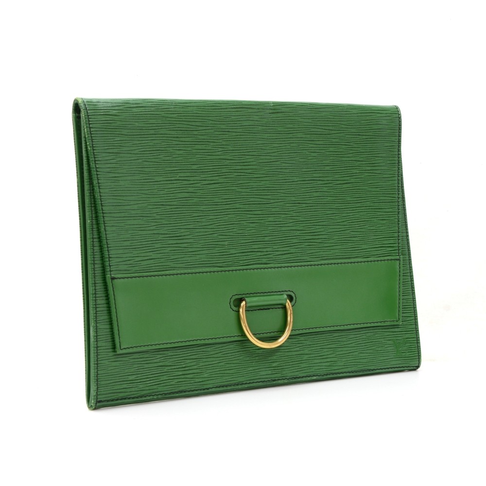 Louis Vuitton Vintage - Epi Art Deco Clutch Bag - Green - Leather and Epi  Leather Handbag - Luxury High Quality - Avvenice