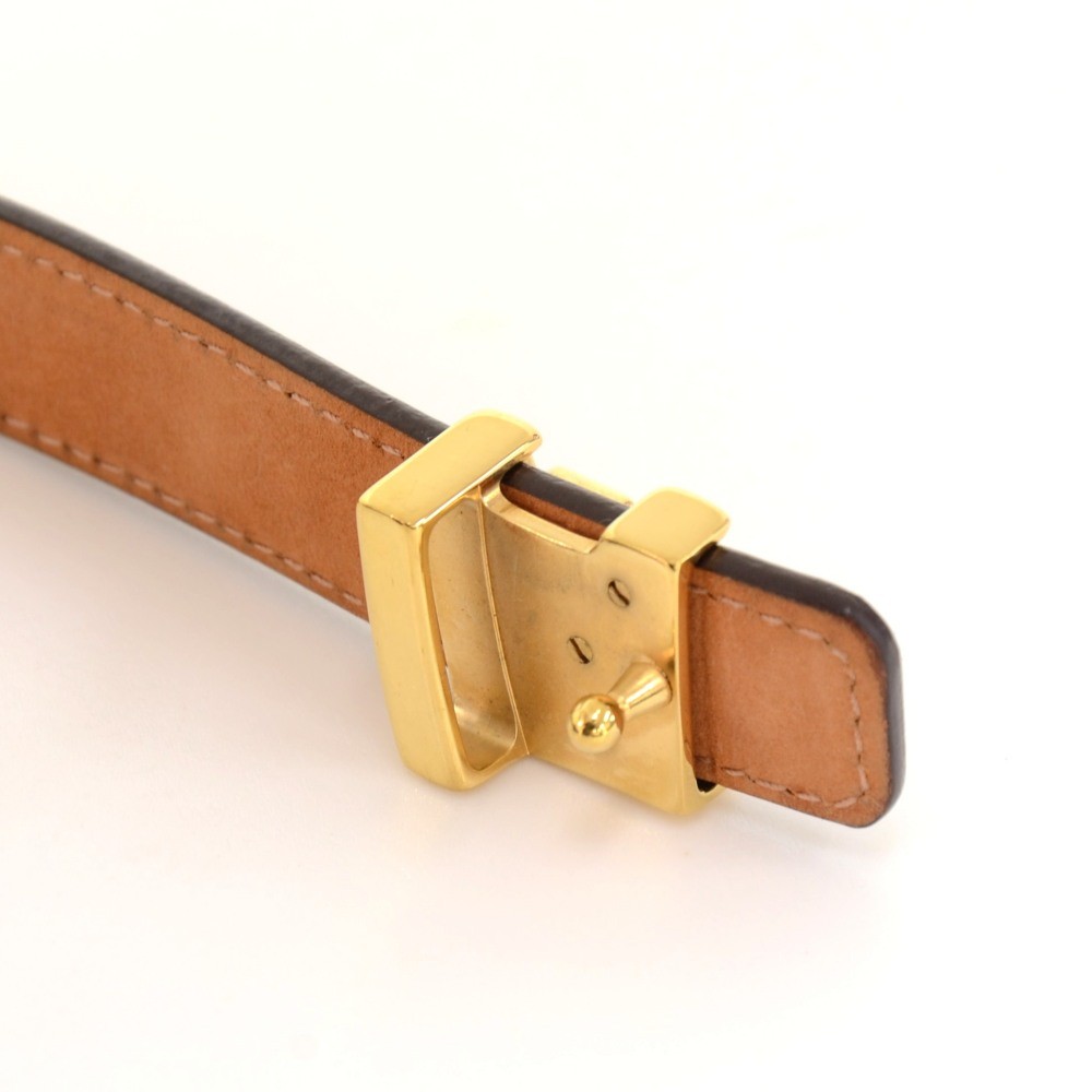 Initiales leather belt Louis Vuitton Beige size 80 cm in Leather - 35623035