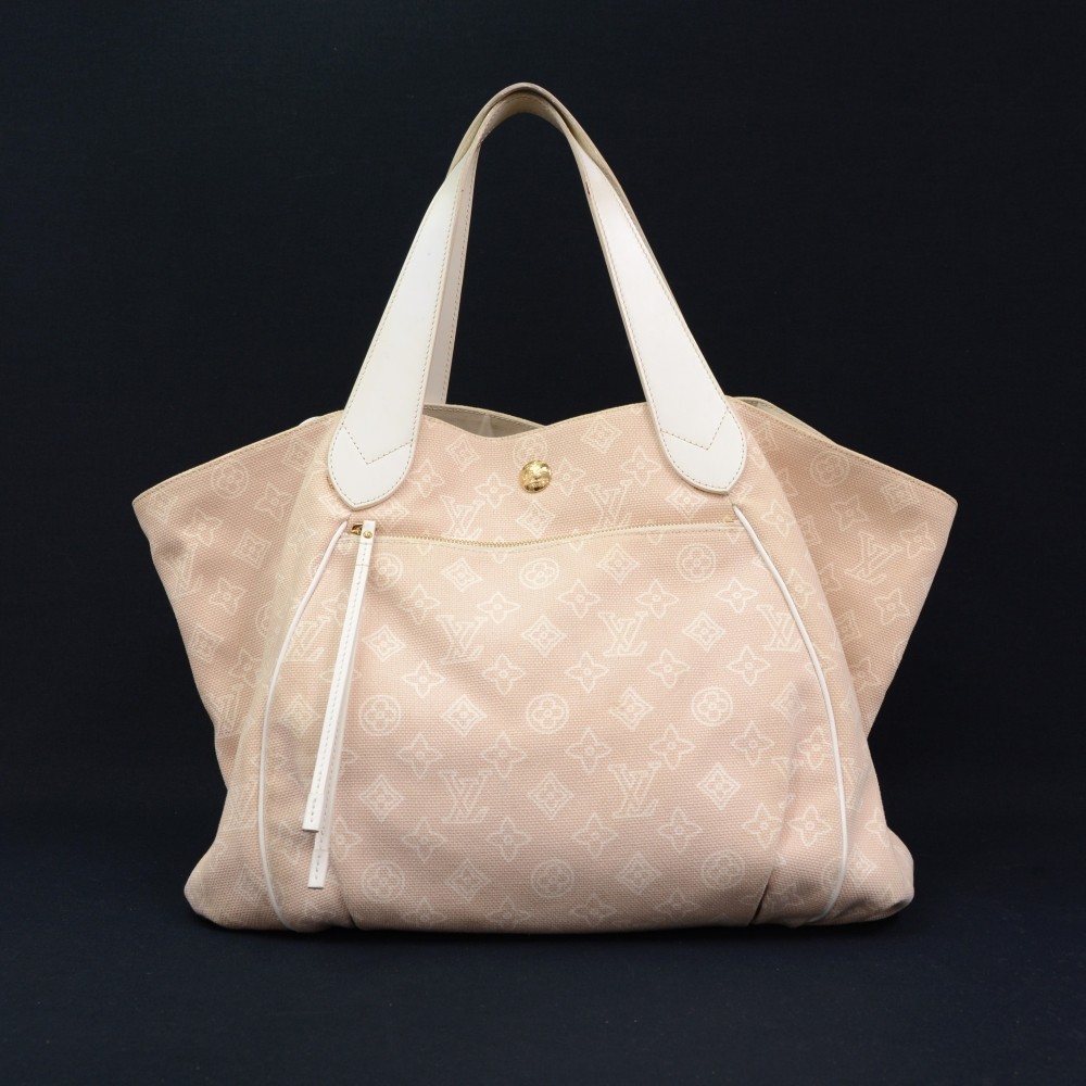 Louis Vuitton Cabas Ipanema GM Sandy Monogram Cotton Beach Bag - 2009  Collection For Sale at 1stDibs