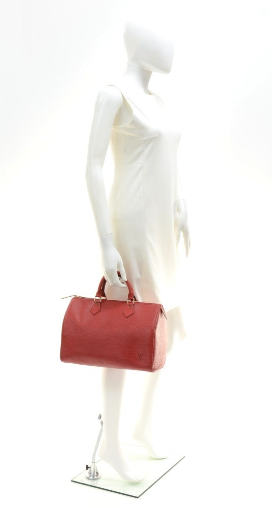 LOUIS VUITTON Speedy 30 Used Handbag Epi Leather Red M43007 Vintage #A –  VINTAGE MODE JP