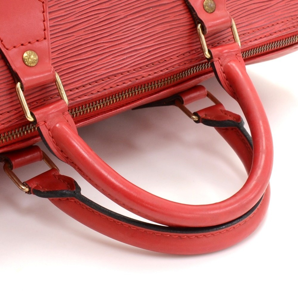 Louis Vuitton Womens Vintage Speedy 30 Bag Red Epi Leather – Luxe