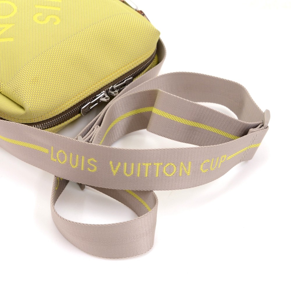 Louis Vuitton LV Cup Lime Green Damier Geant Danube Weatherly Crossbody Bag
