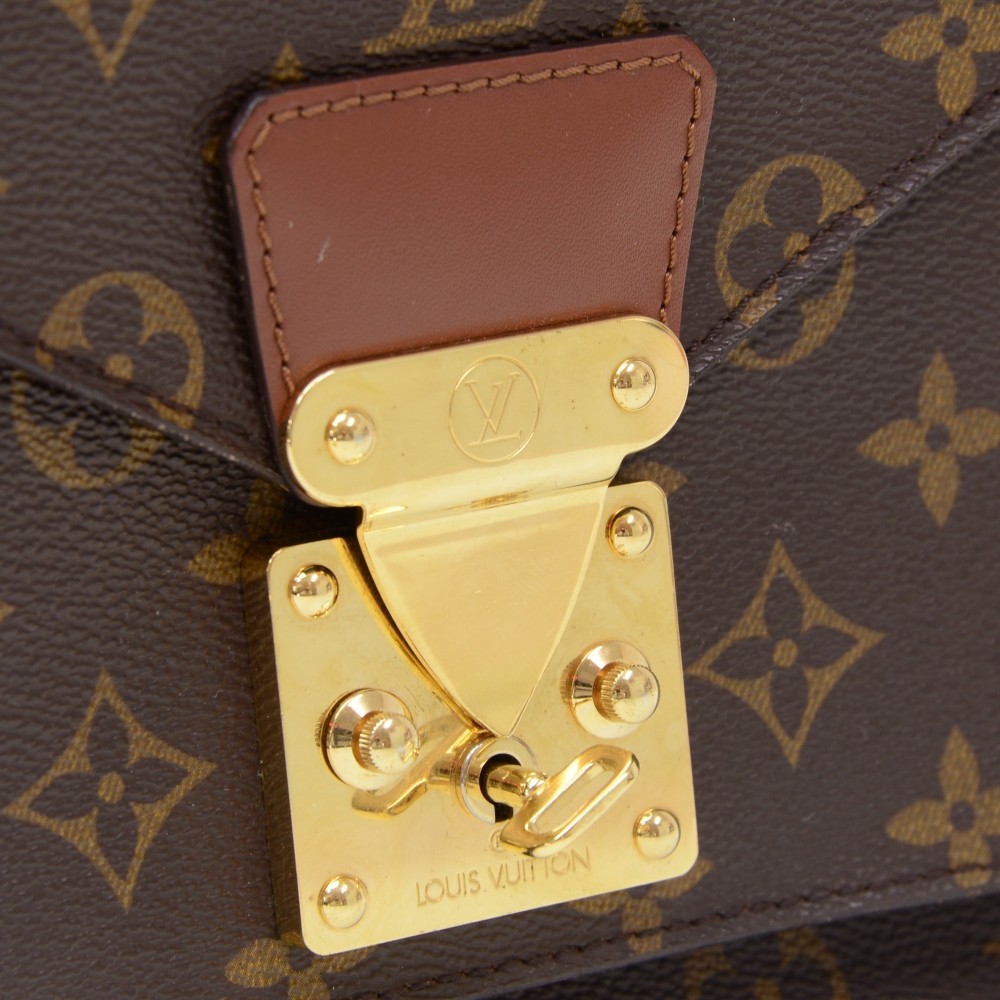 Louis Vuitton Monceau Handbag Monogram Canvas Brown 2272871