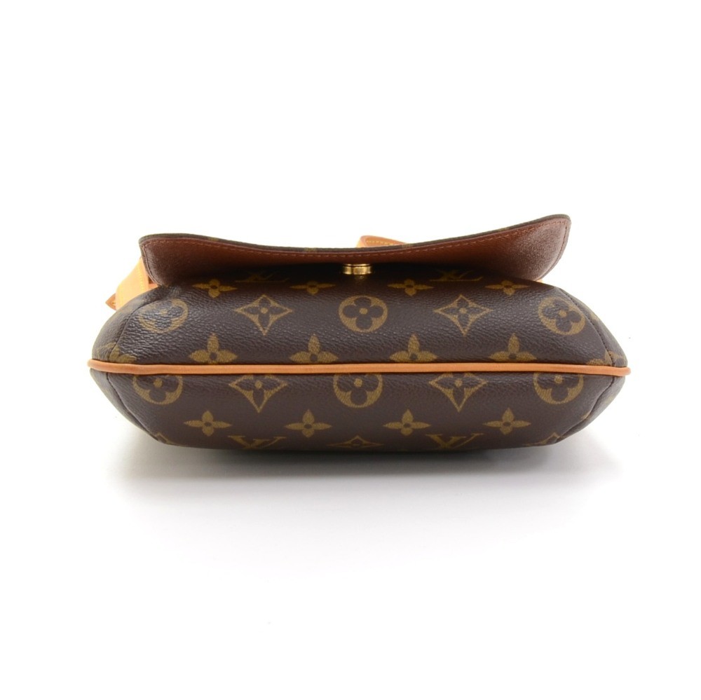 Louis Vuitton Monogram Musette Salsa Leather Suede Brown Short Shoulder bag  572