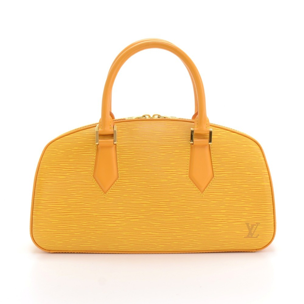 Triangle leather tote Louis Vuitton Yellow in Leather - 35583404