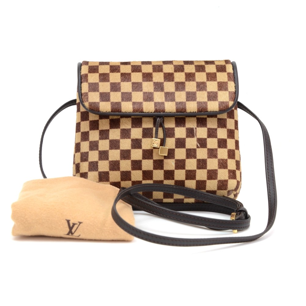 Pony-style calfskin crossbody bag Louis Vuitton Brown in Pony