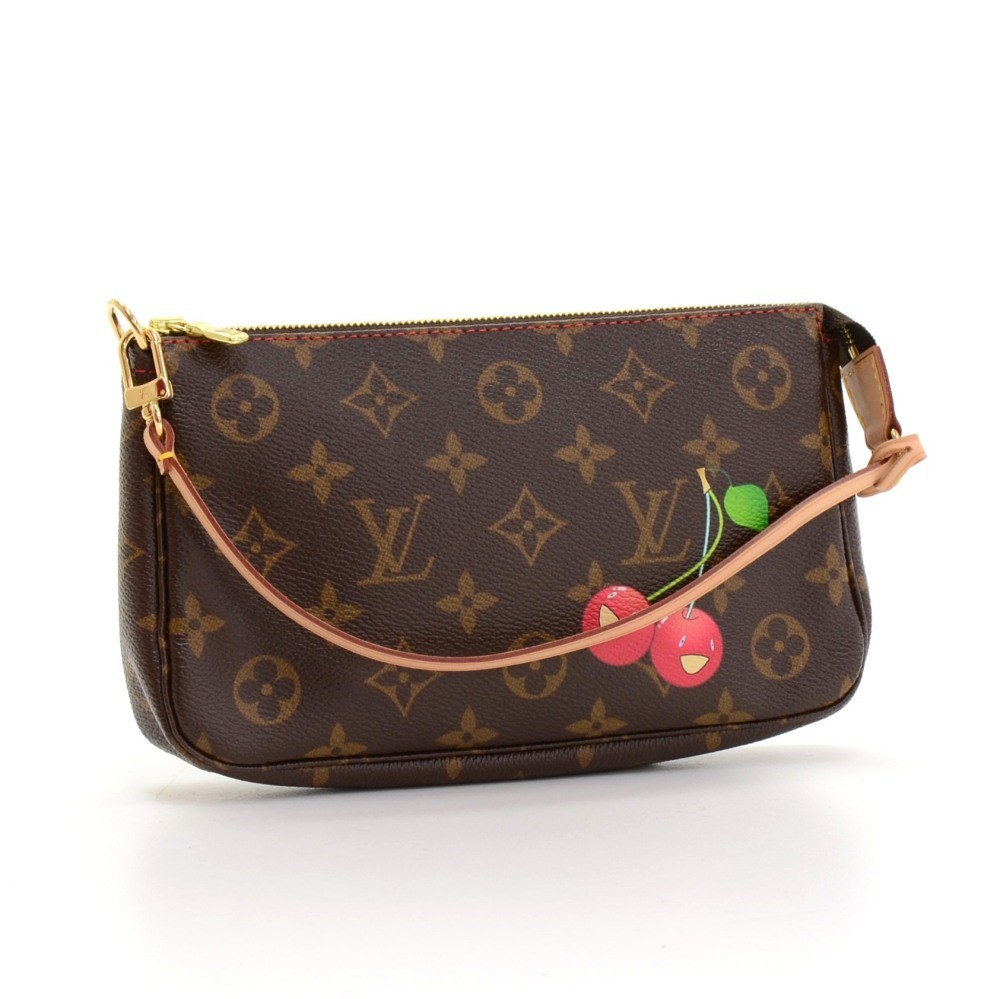 Louis Vuitton Monogram Cherry Small Evening Top Handle Pochette Bag
