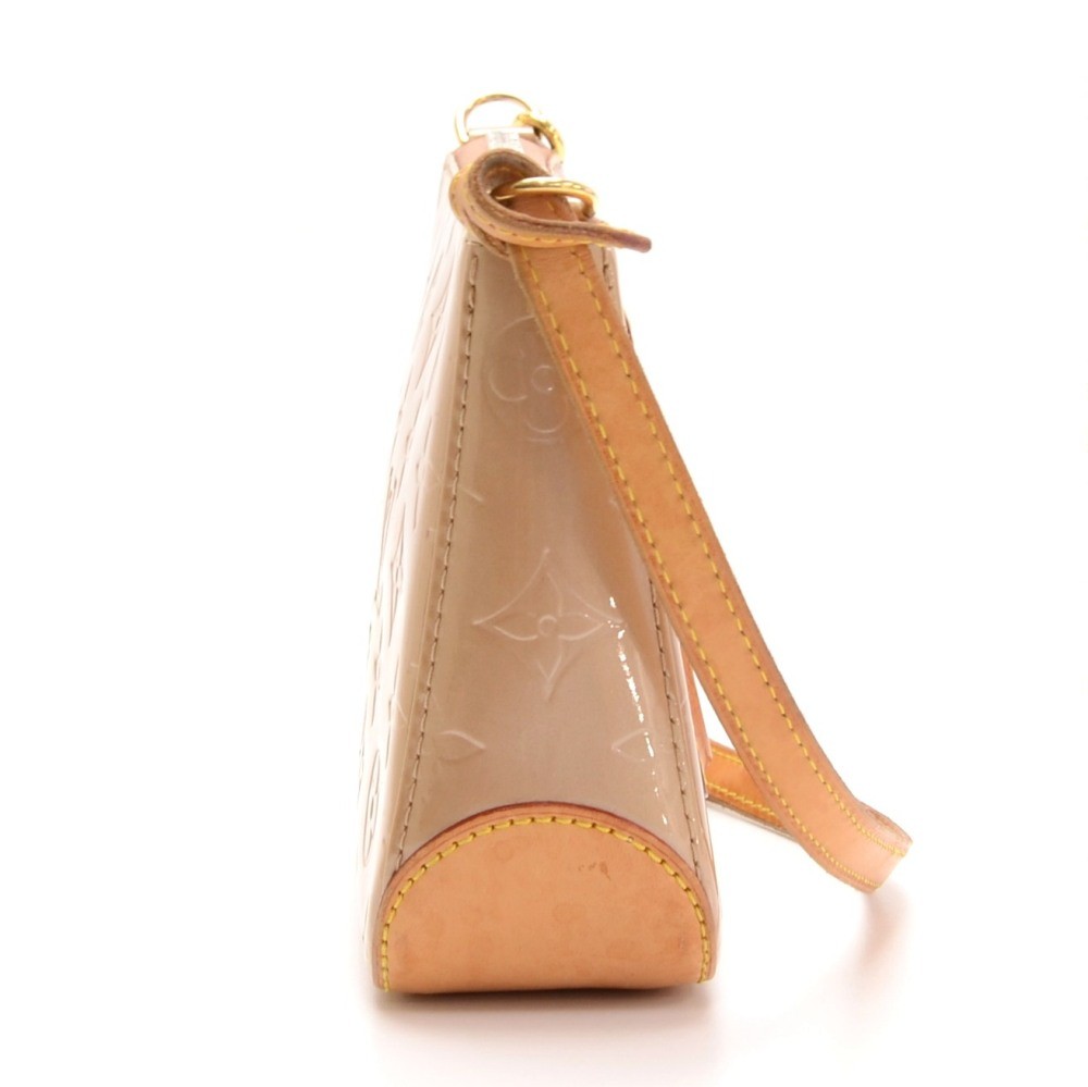 Used Louis Vuitton Mallory Square Shoulder Bag Noisette Patent