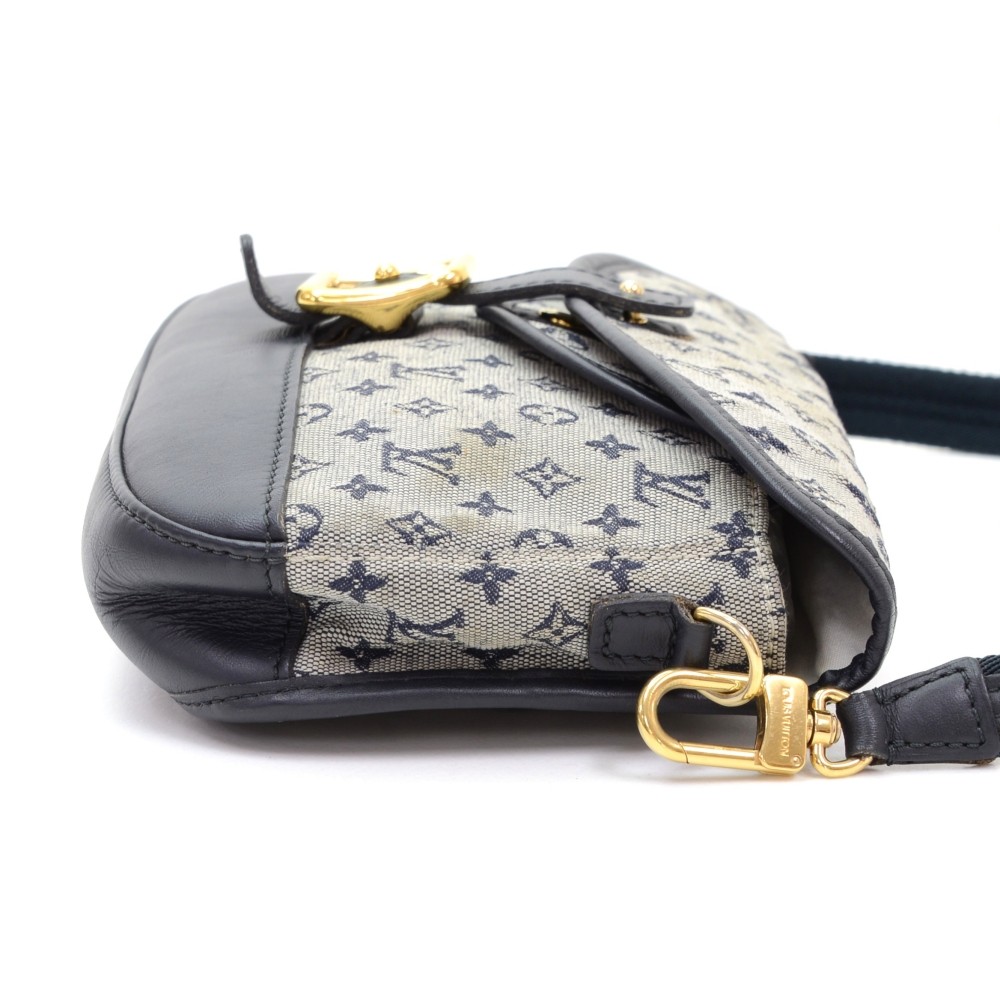Louis Vuitton Navy Blue/Tan Printed Canvas and Leather Cottage
