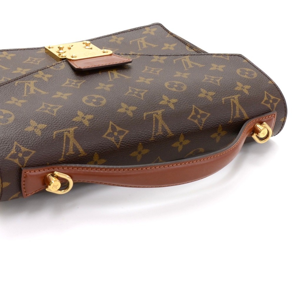 Monceau fabric handbag Louis Vuitton Brown in Cloth - 35344095