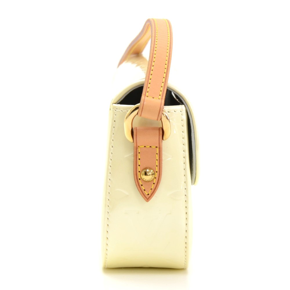 Louis Vuitton - Authenticated Malibu Street Handbag - Leather White Plain for Women, Very Good Condition
