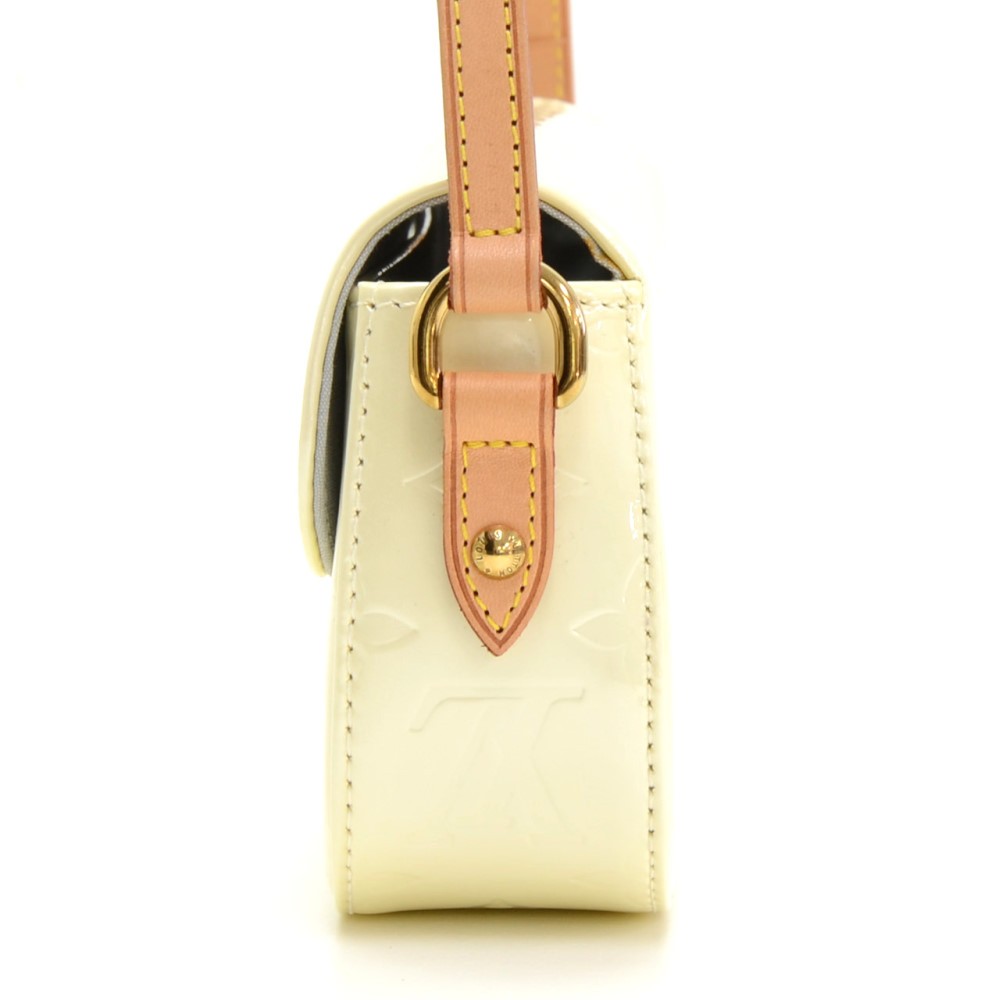 Malibu street patent leather mini bag Louis Vuitton Beige in