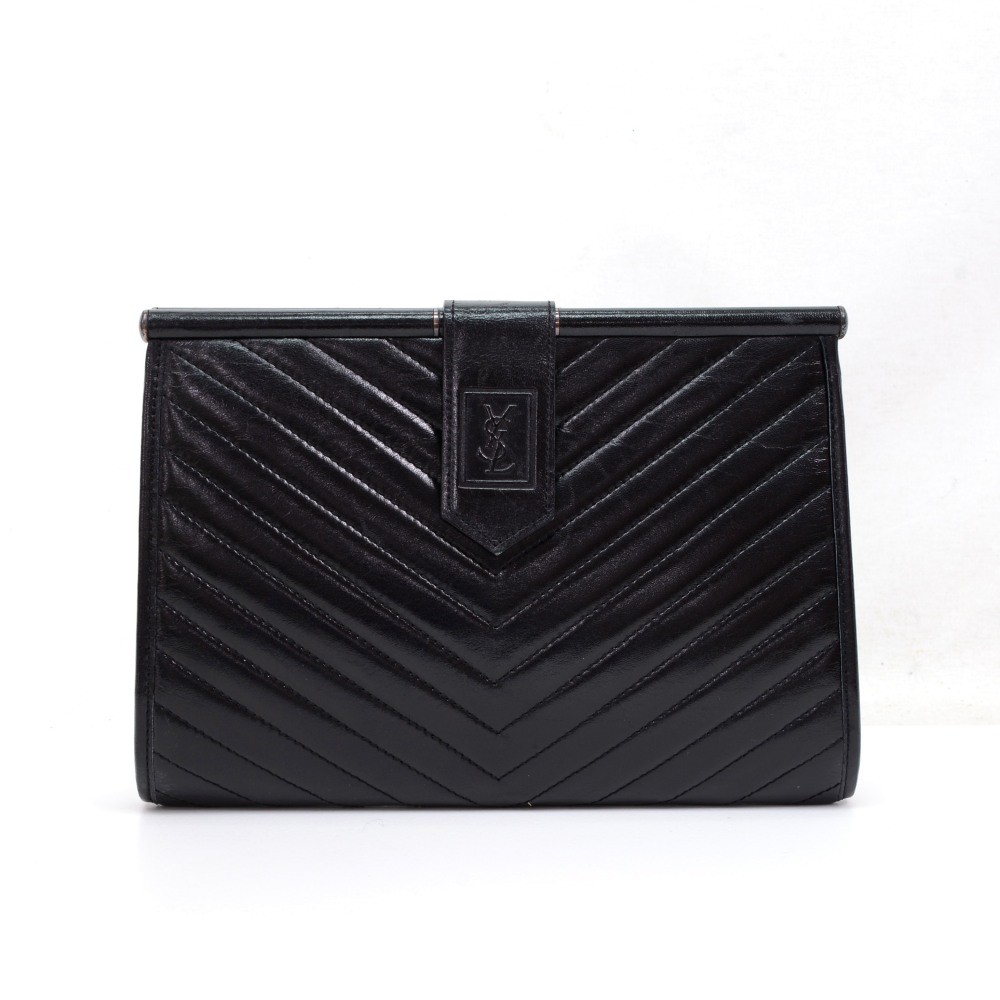 quilted ysl clutch bag