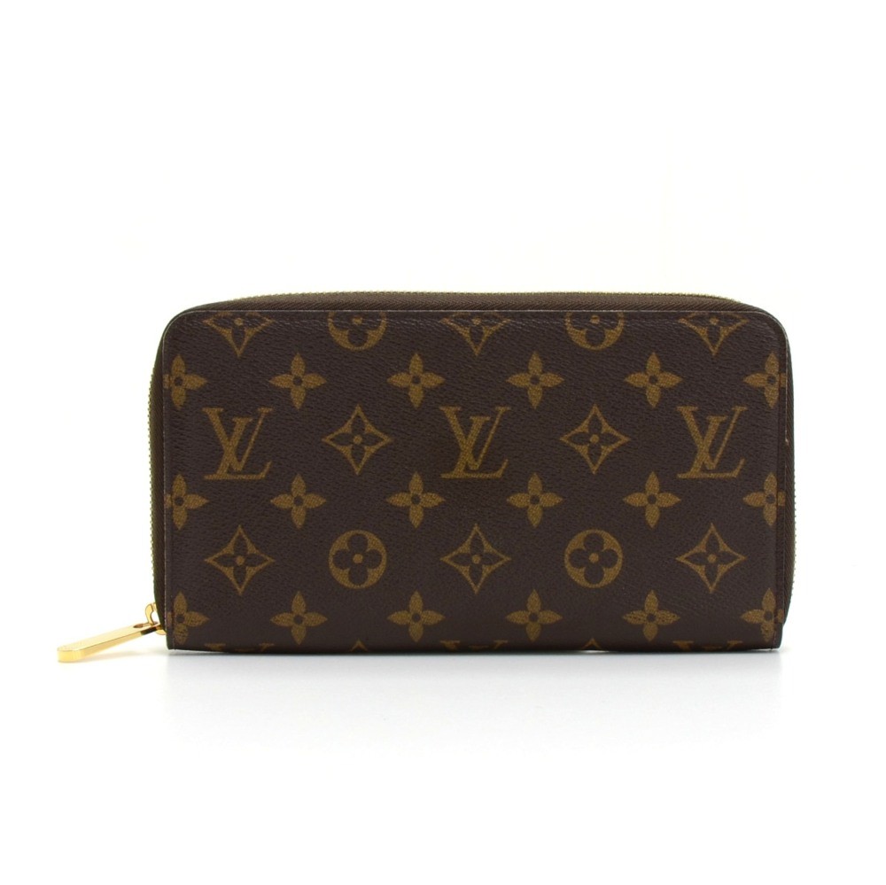 Louis Vuitton Zippy Organizer Leather Wallet (pre-owned) in Black