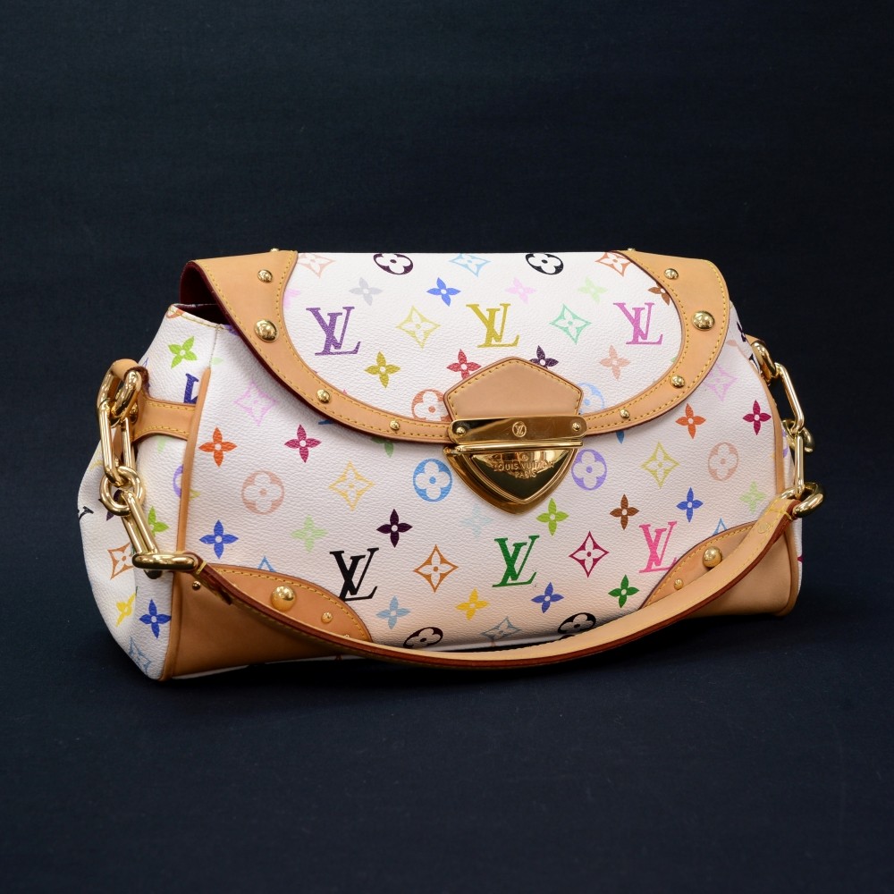 Louis Vuitton 2008 Pre-owned Monogram Multicolour Marilyn Chain Shoulder Bag - White