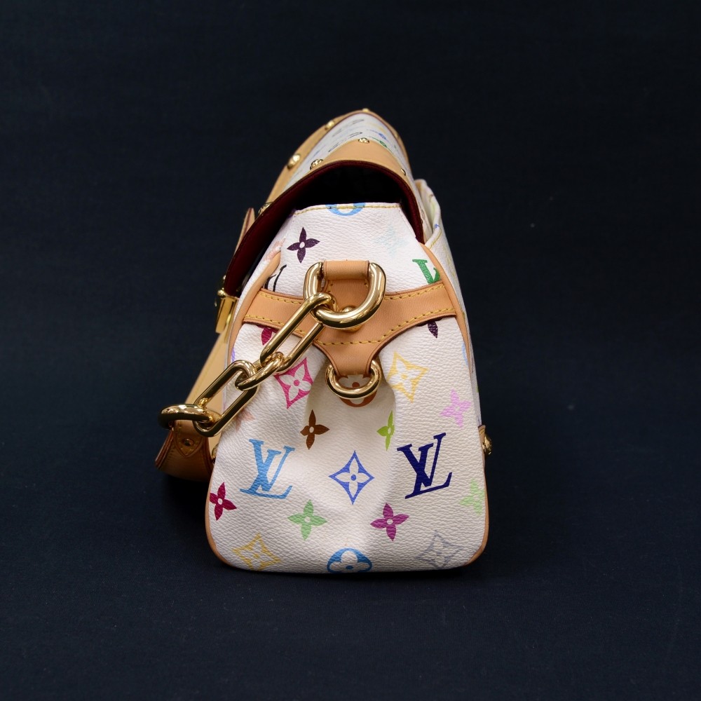 Lot - White Louis Vuitton 'Marilyn' with Multi-Color LV