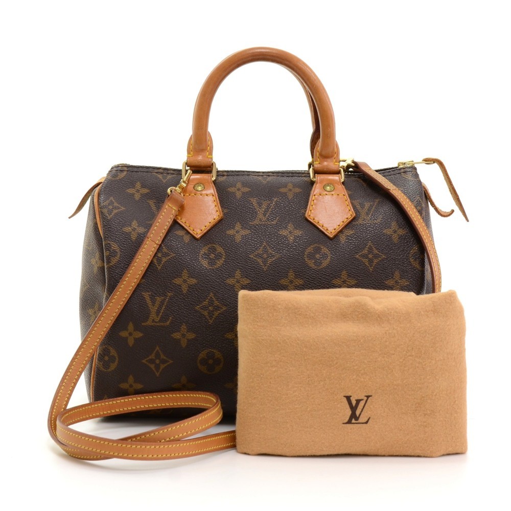 Louis Vuitton Speedy Bandouliere Bag Match Monogram Canvas 25 - ShopStyle