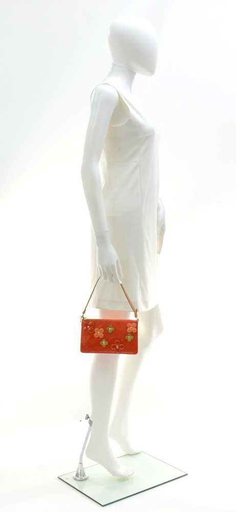 FWRD Renew Louis Vuitton Vernis Flower Lexington Shoulder Bag in