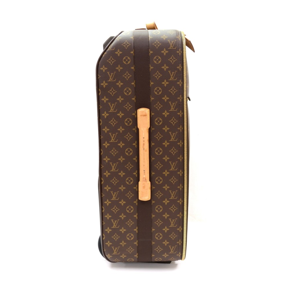Louis Vuitton Suitcase Pegase Monogram 70 Brown in Canvas with Brass - US