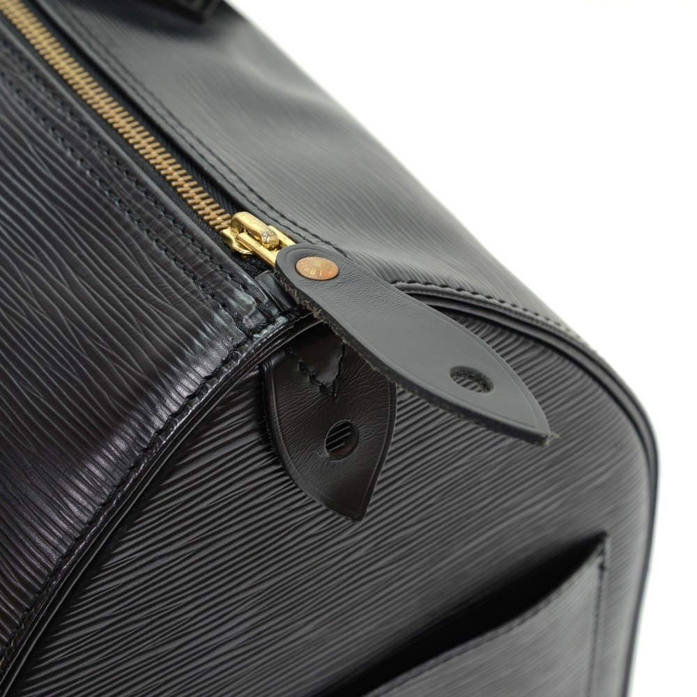 Louis Vuitton Black Epi Leather Noir Speedy 40 GM Large XL ref.298025 -  Joli Closet