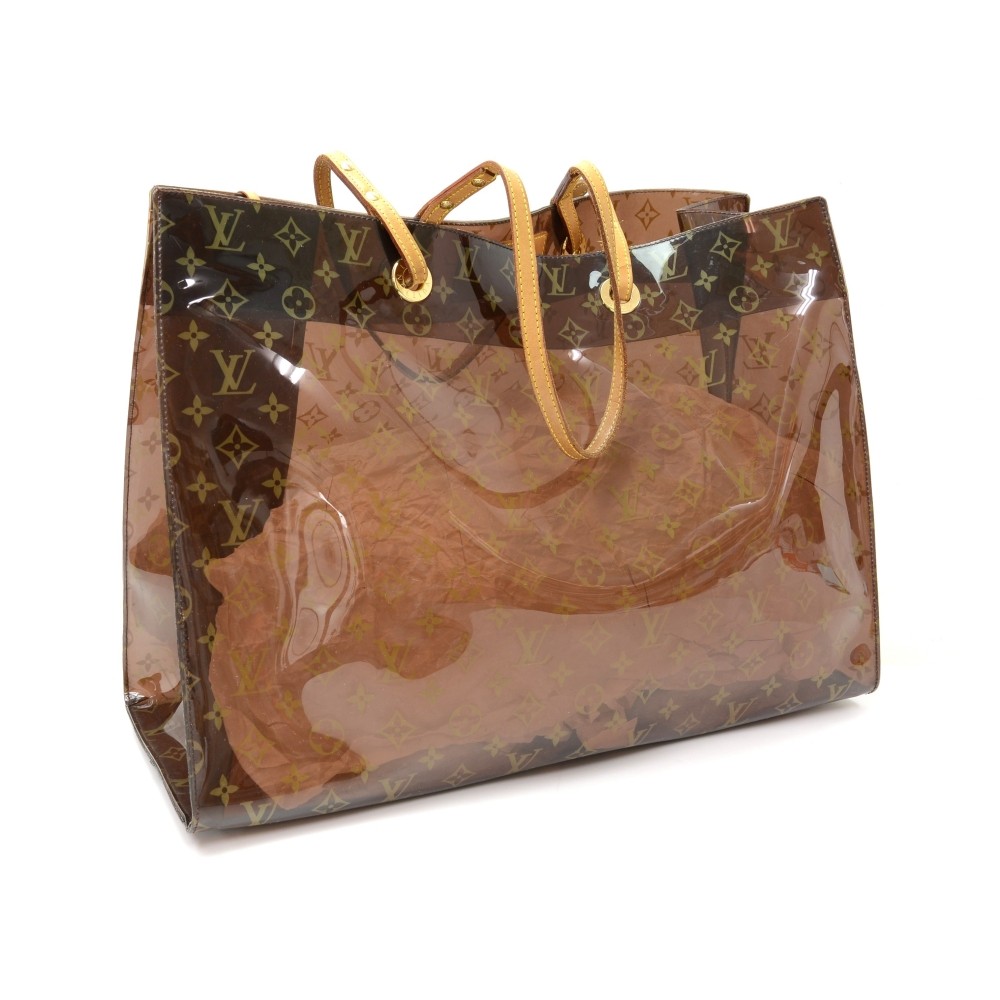 Louis Vuitton Sac Cabas Ambre GM Monogram Vinyl Limited Tote Bag For Sale  at 1stDibs