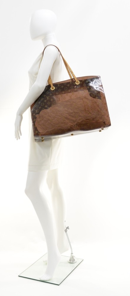 Sold at Auction: A plastic and leather tote bag, Louis Vuitton, Cabas Ambre