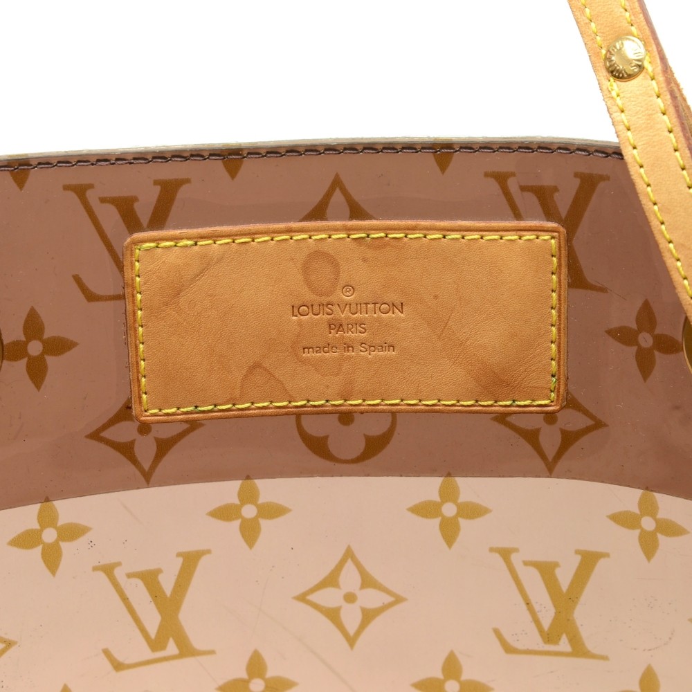 Louis Vuitton Ambre Sac Cabas Monogram Vinyl GM Brown 448811