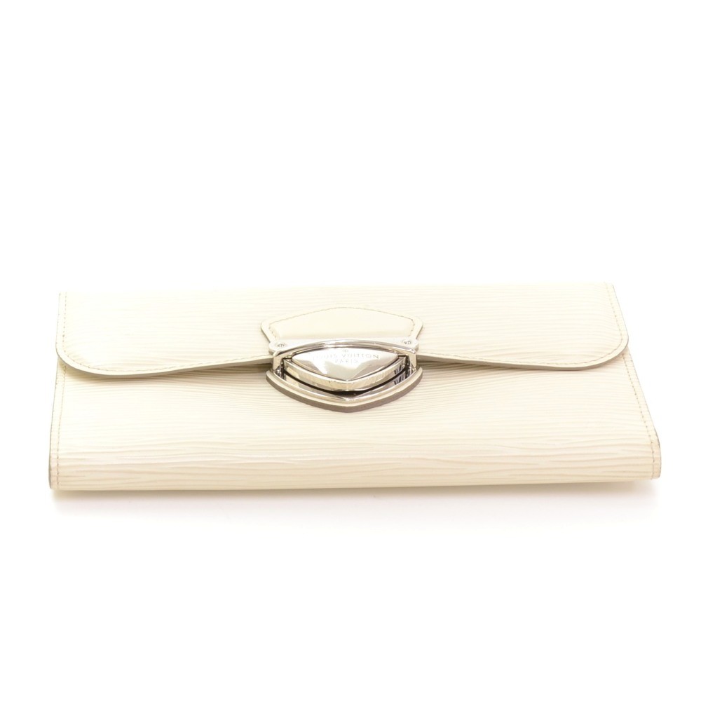 Leather wallet Louis Vuitton White in Leather - 32128426