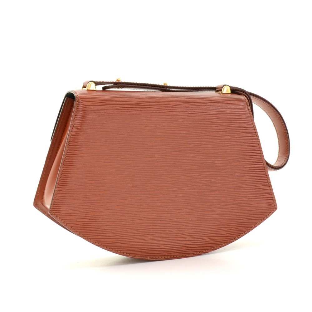 Louis Vuitton Tilsitt Brown Kenyan Fawn Epi Leather Shoulder Bag (Authentic  L