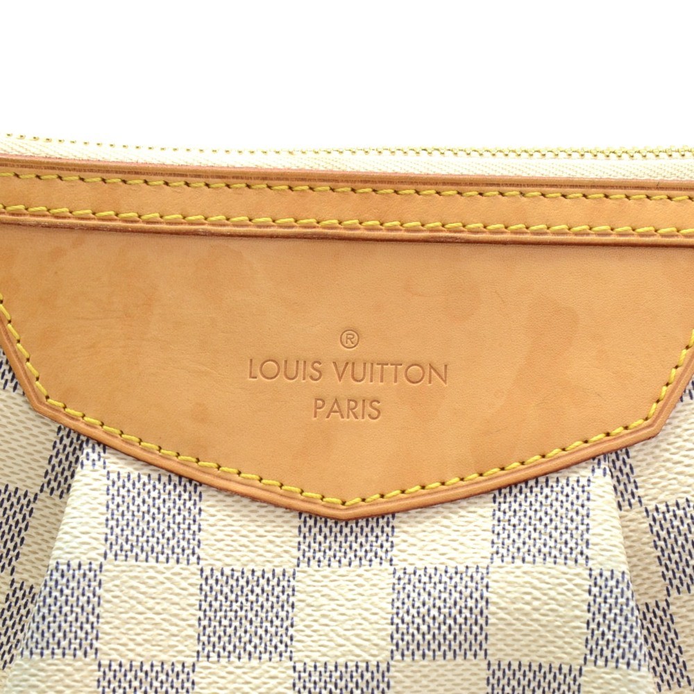 Louis Vuitton White Damier Azur Siracusa PM Cloth ref.924108