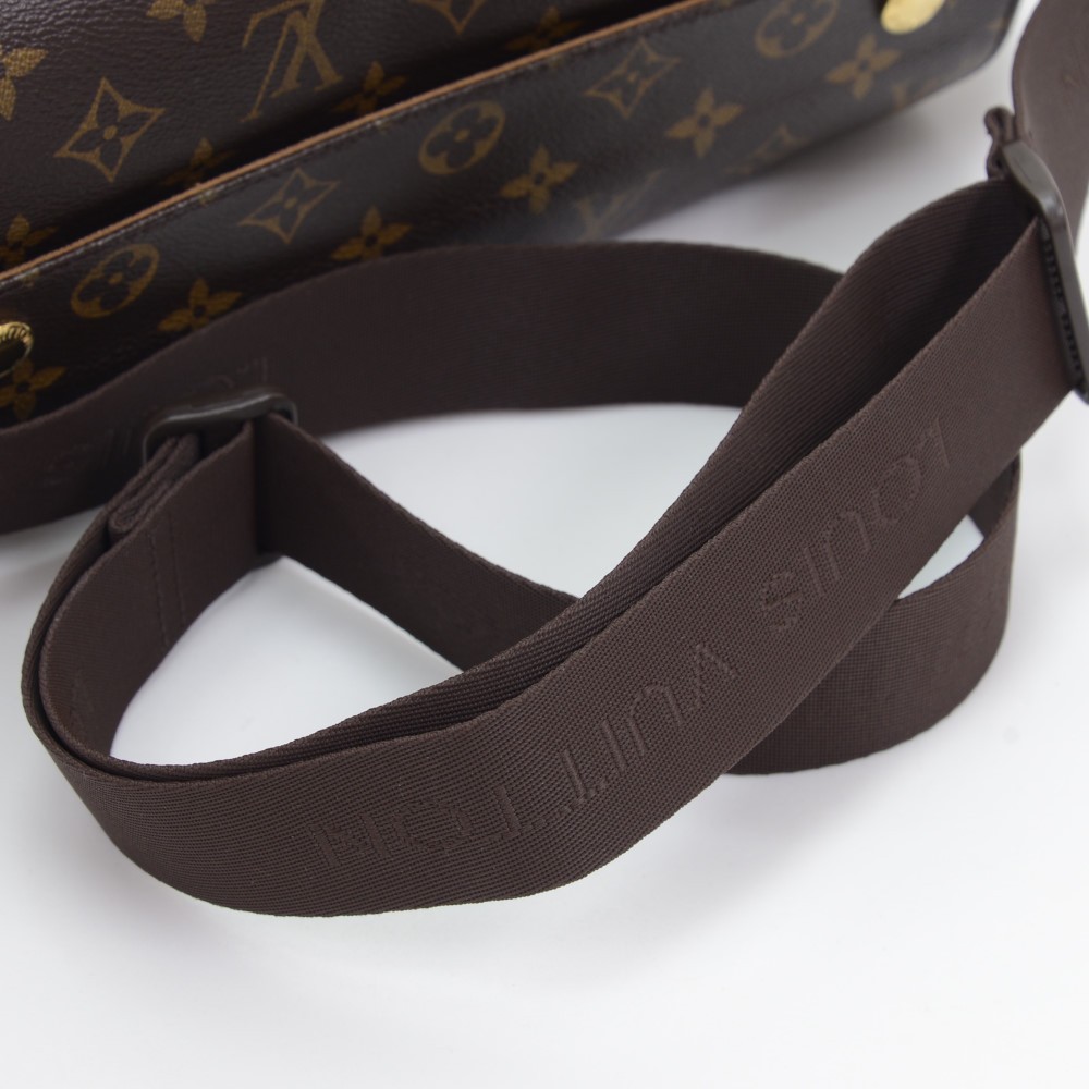 Naviglio cloth satchel Louis Vuitton Brown in Cloth - 33294127