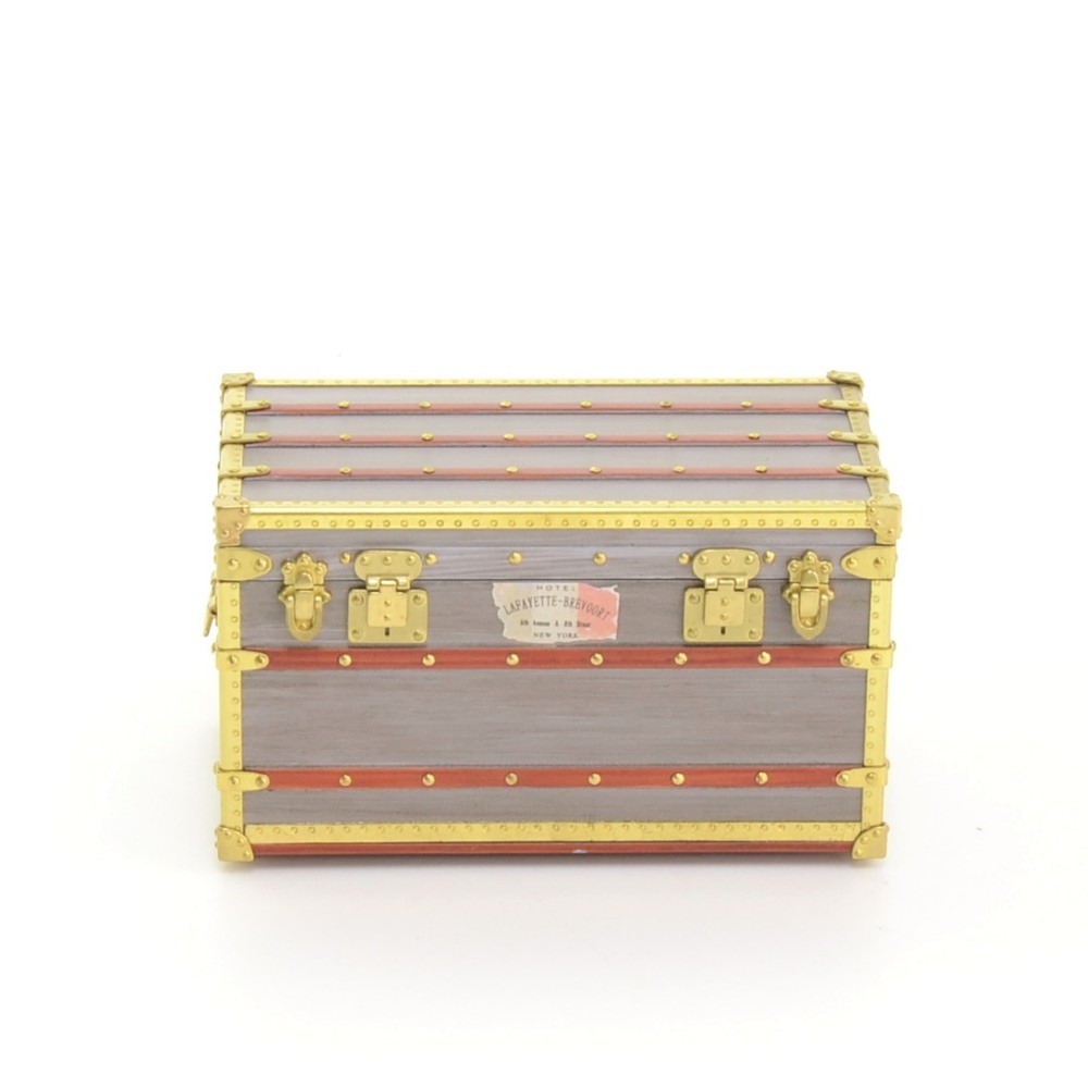 Louis Vuitton Mini Trunk Damier Canvas Travel Jewelry Case at