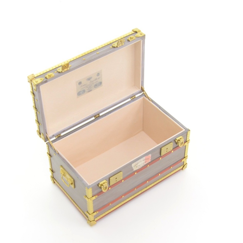 Louis Vuitton, Accessories, Louis Vuittonmini Malle Zinc Trunk  Paperweight Jewelry Box