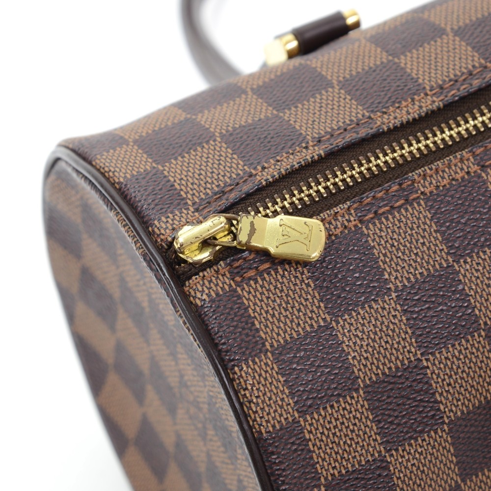 LOUIS VUITTON PAPILLON 30 HAND BAG DAMIER CANVAS EBENE MB0063