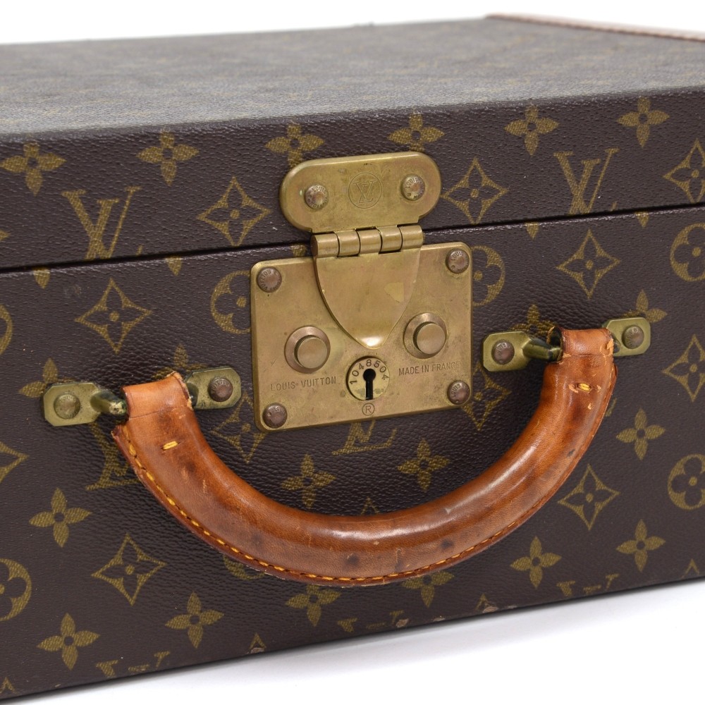 Authentic Louis Vuitton Cotteville 50 Vintage Monogram Signature Trunk M  Luggage 