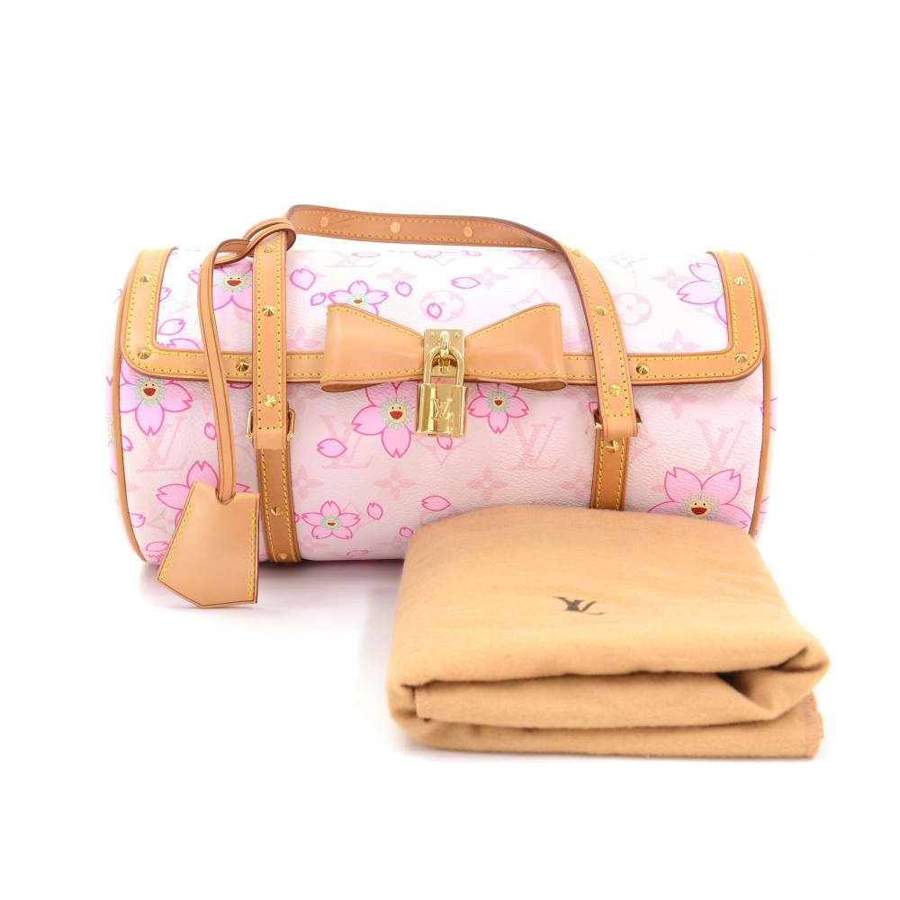 Louis Vuitton Monogram Cherry Blossom Papillon M92010 Pink Cloth ref.785653  - Joli Closet